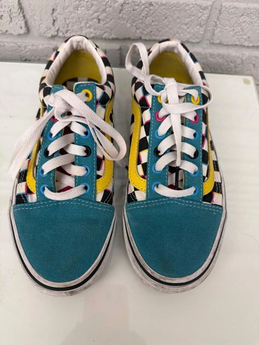 Vans Old Skool Crazy Checks Unisex Shoes Size 5M / 6.5W